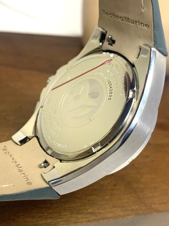 Technomarine Women\'s Watch TM-215036 Manta Ray Quartz Gray Leather Strap 40mm main image 12